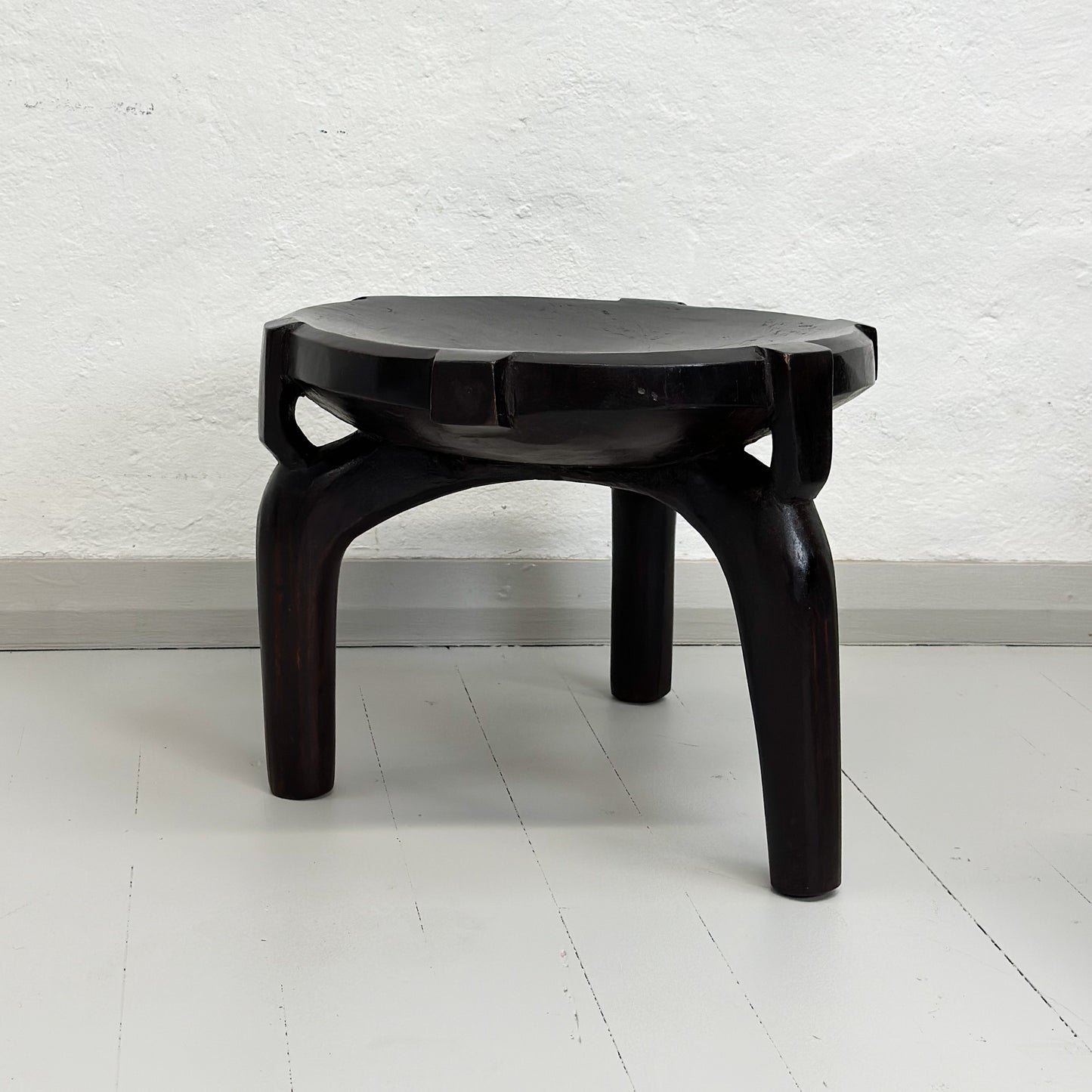 Carved Timber Hehe Stool - Tanzania