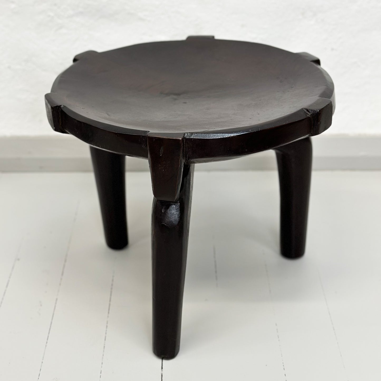 Carved Timber Hehe Stool - Tanzania