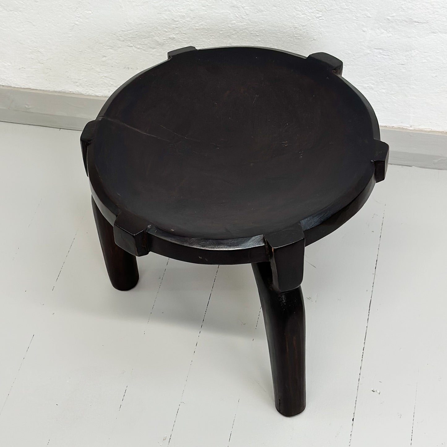 Carved Timber Hehe Stool - Tanzania