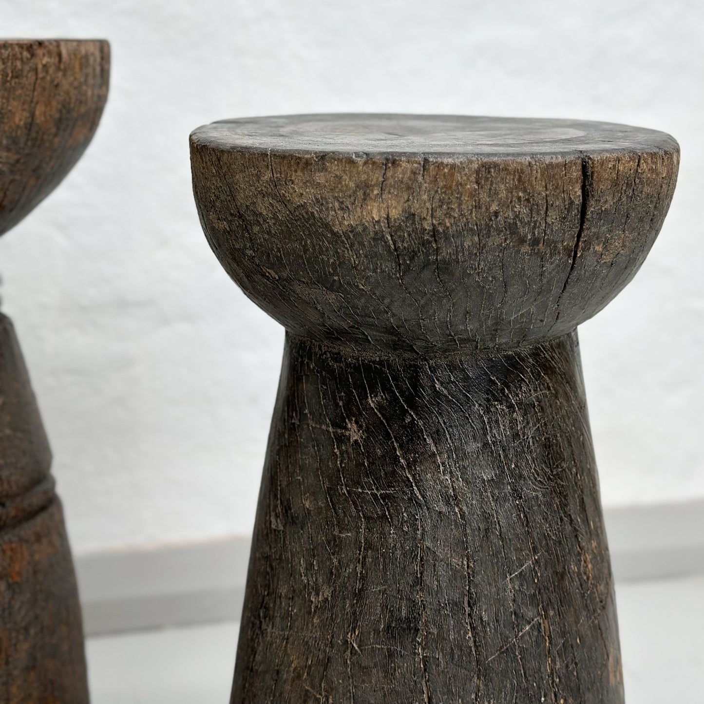 Tonga Timber Mortar Stool - Zimbabwe