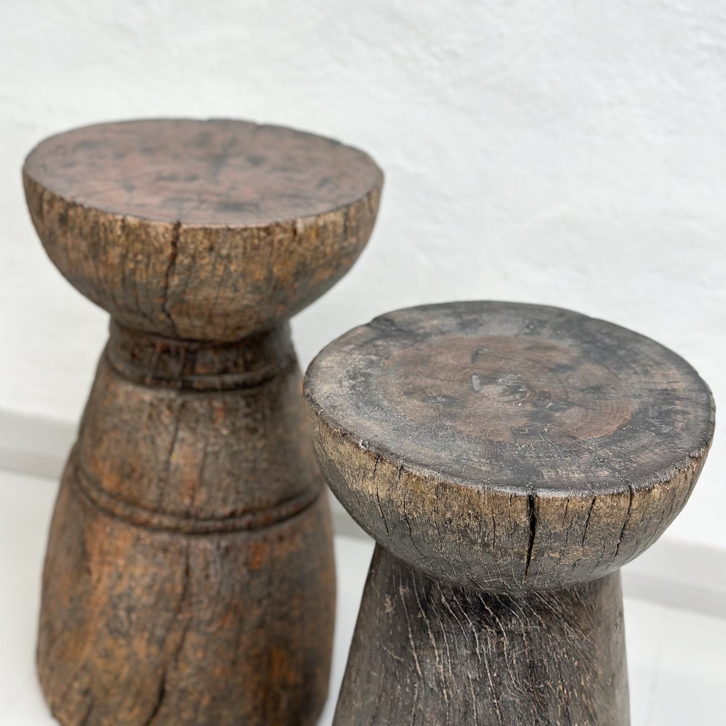 Tonga Timber Mortar Stool - Zimbabwe