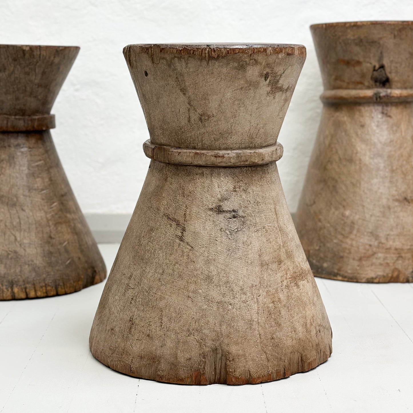 Simple Tonga Mortar Stool - Zambia