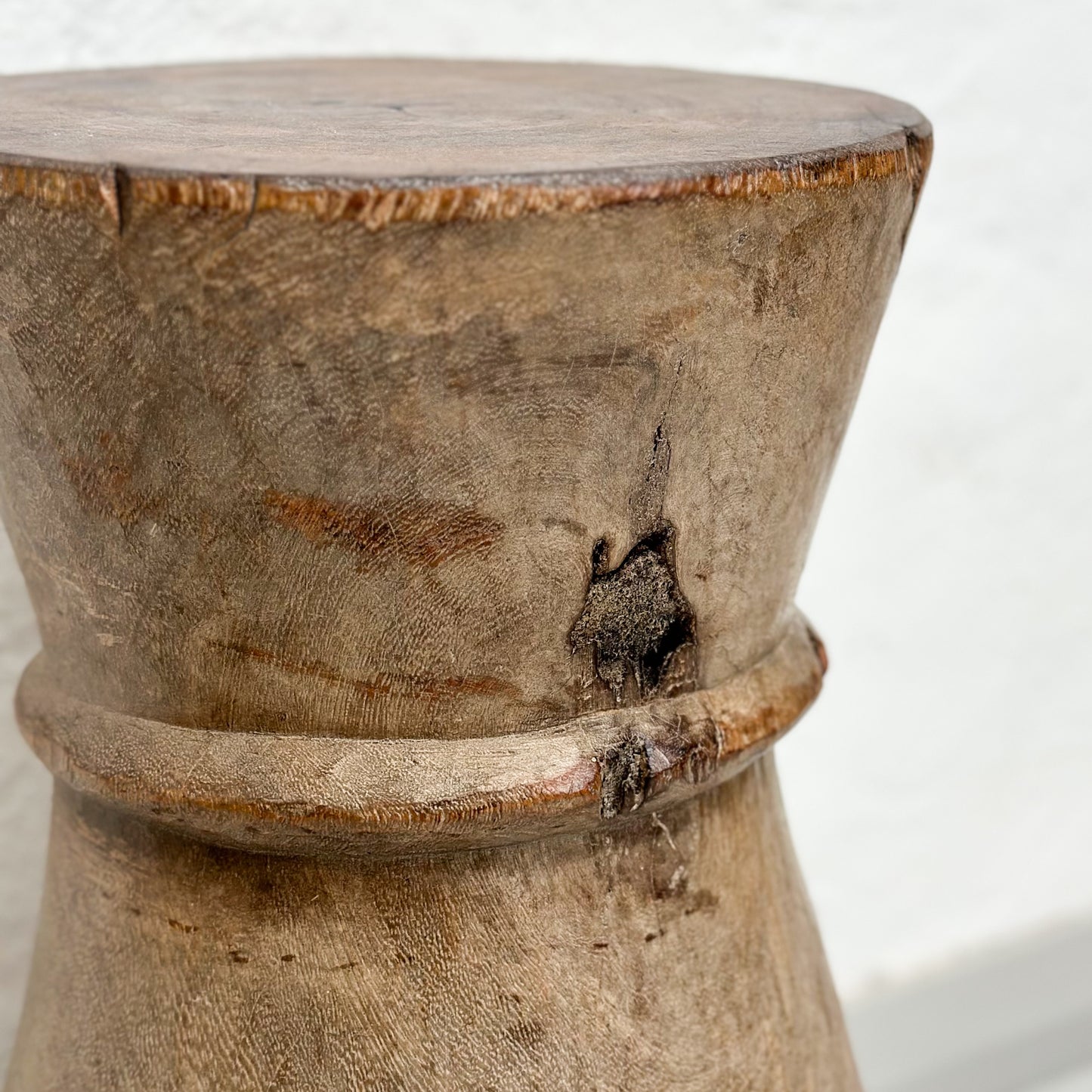 Simple Tonga Mortar Stool - Zambia