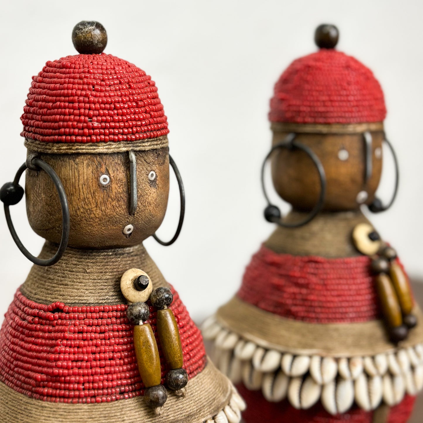 Squat Red Namji Doll - Cameroon