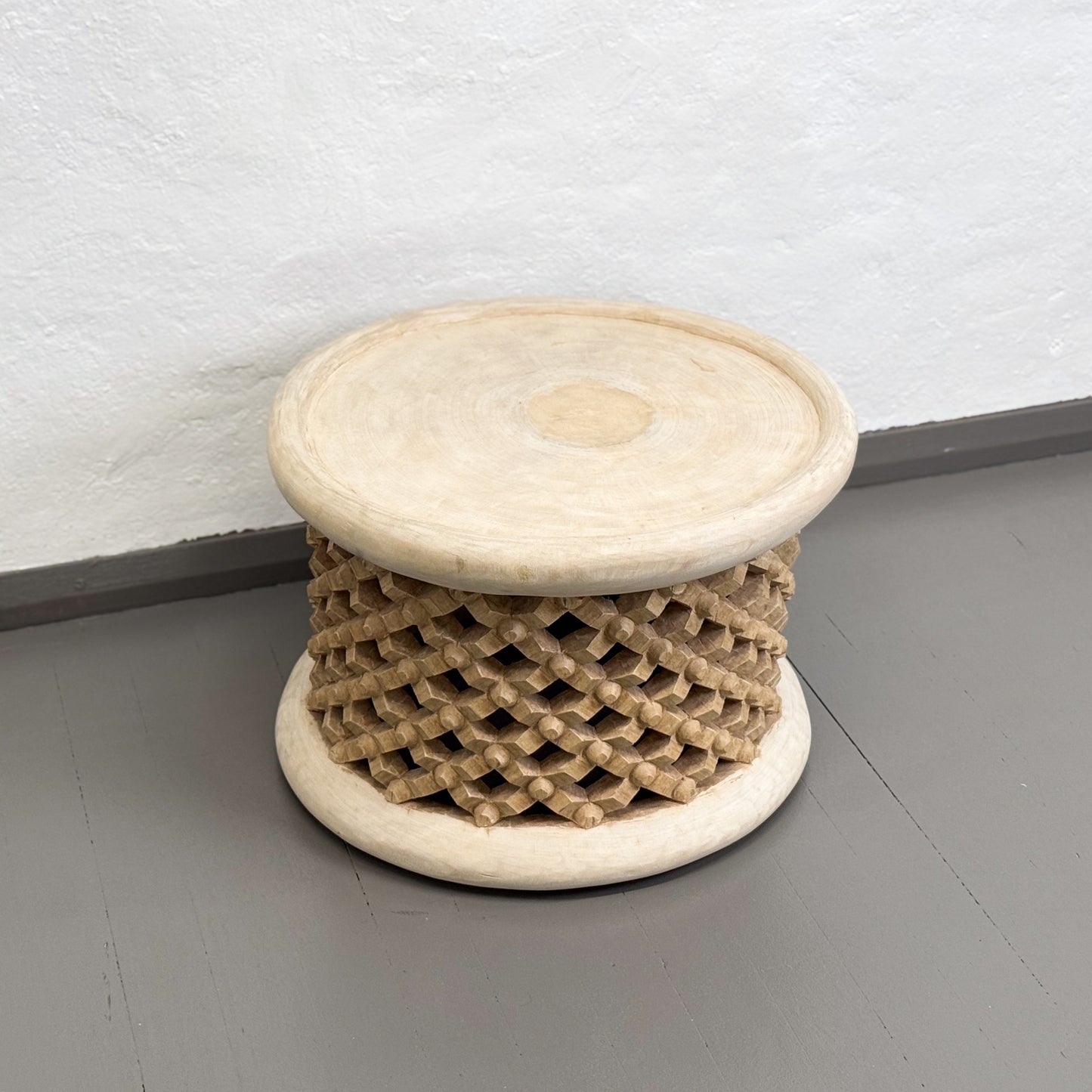 Tray Top Natural Bamileke Stool - Cameroon