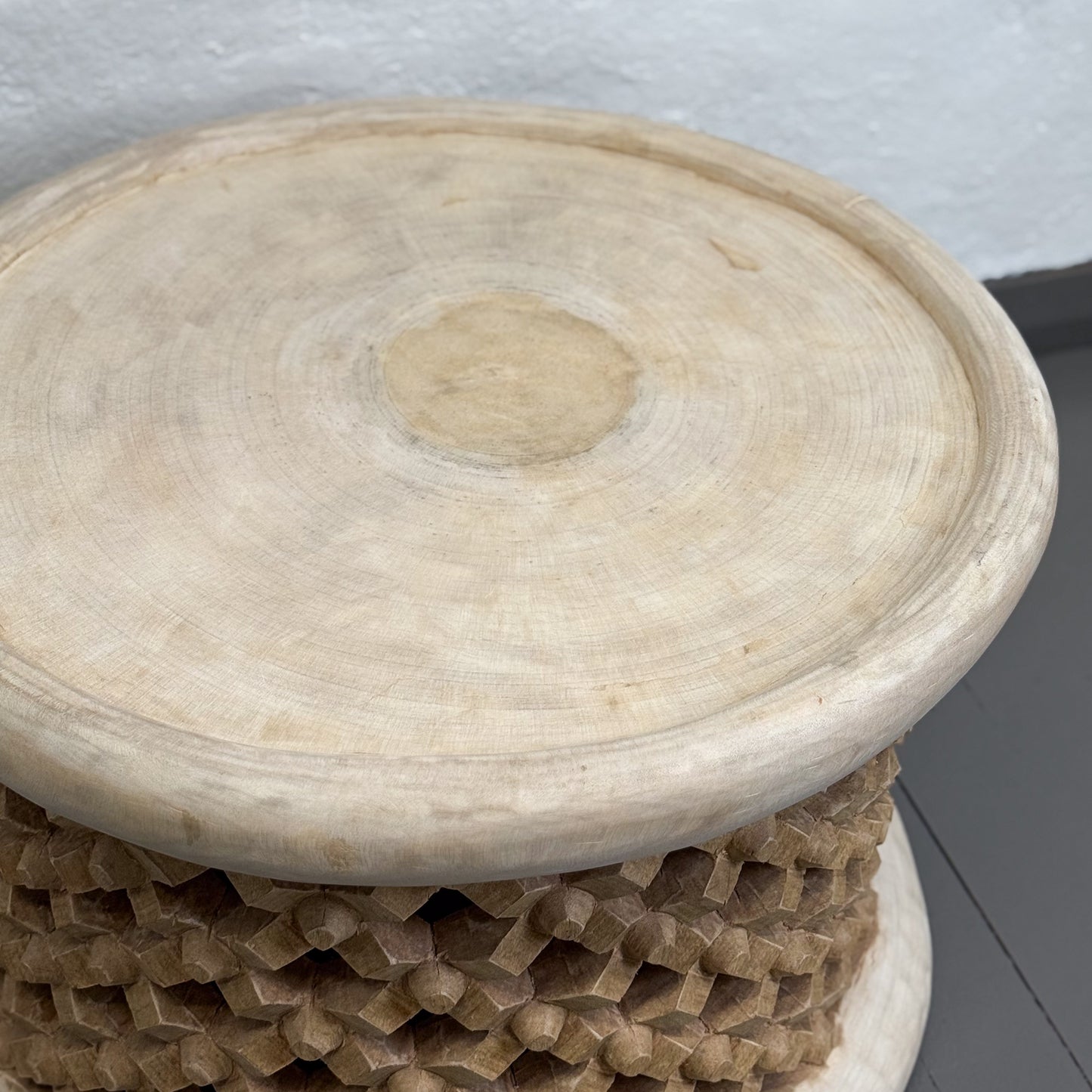 Tray Top Natural Bamileke Stool - Cameroon