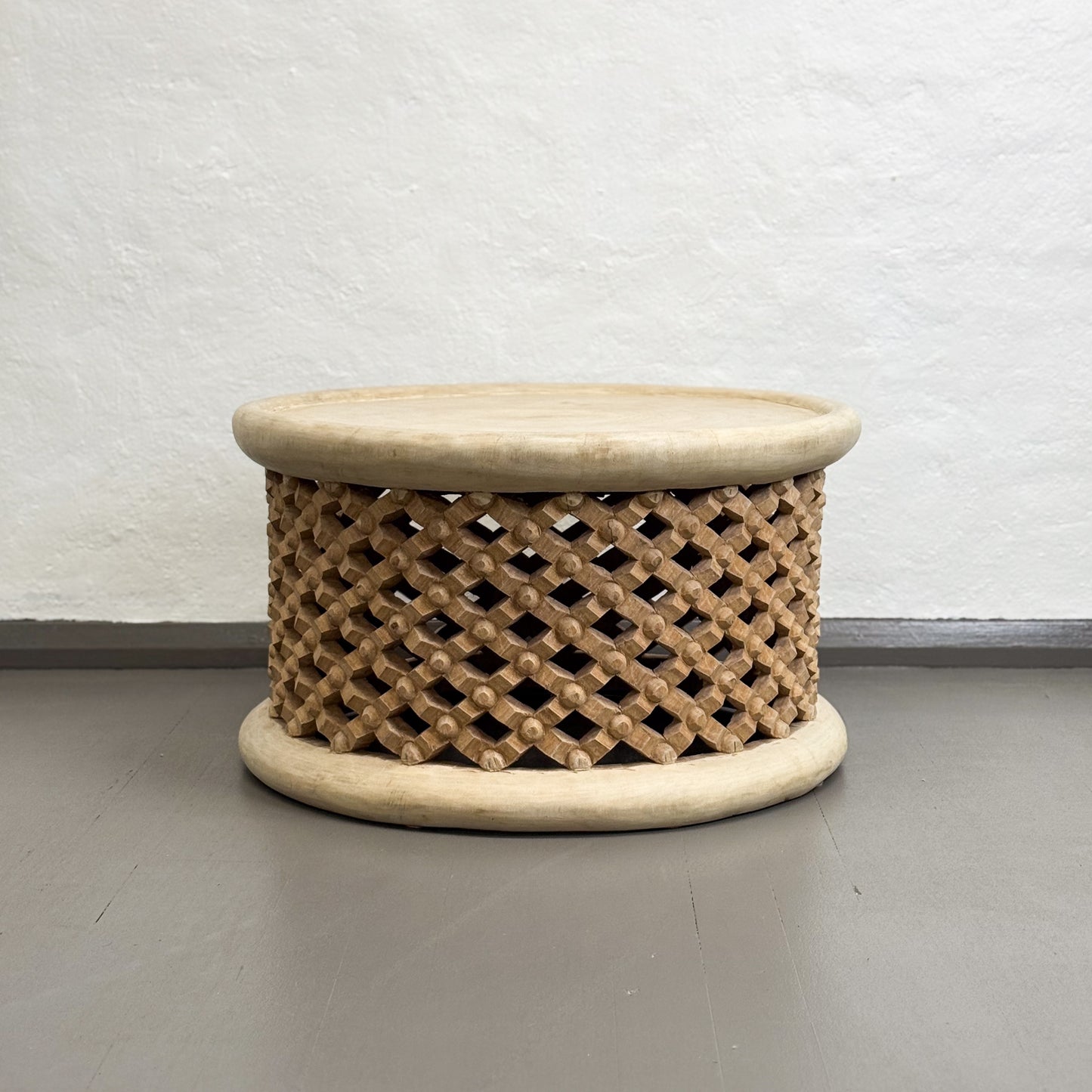 Tray Top Natural Bamileke Stool - Cameroon