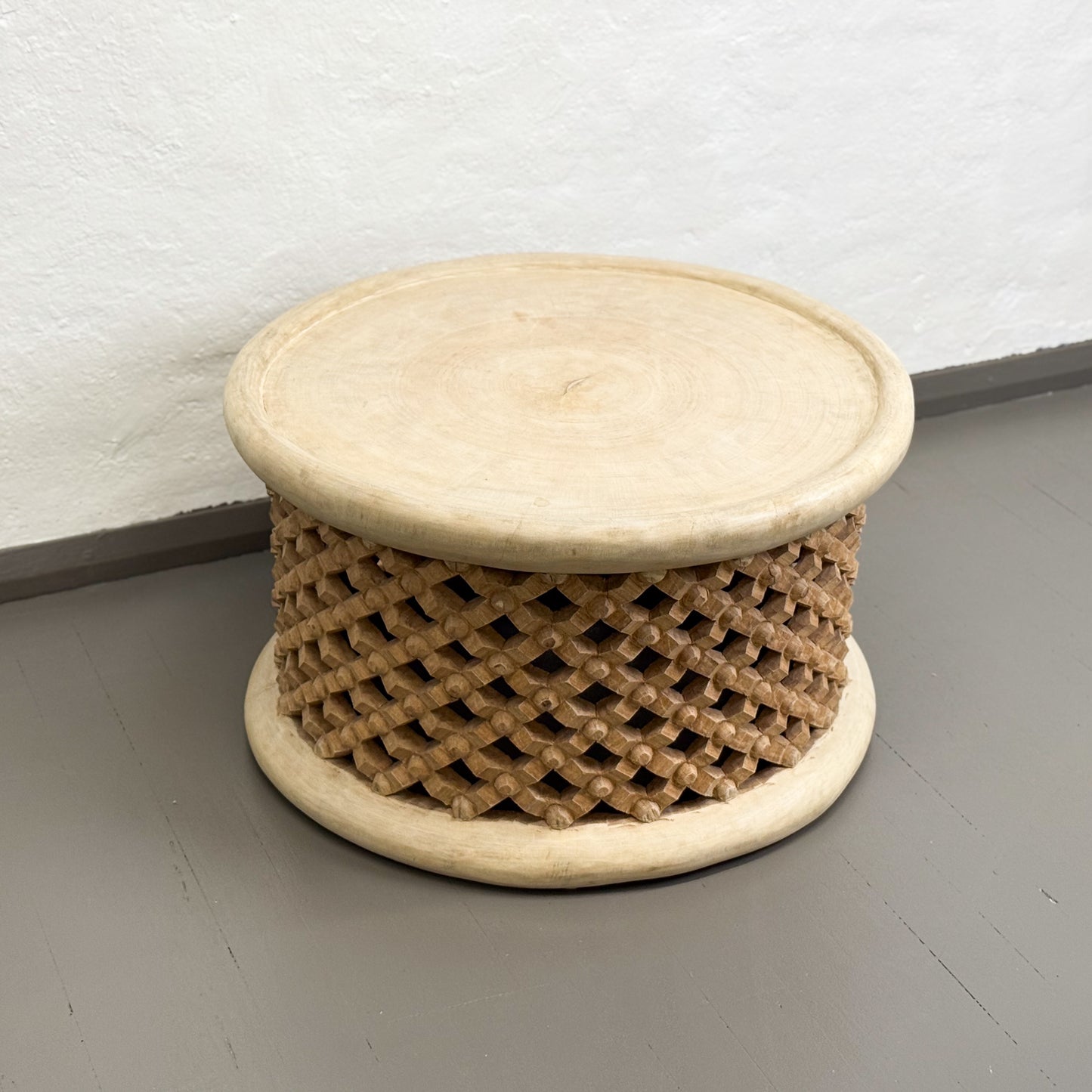 Tray Top Natural Bamileke Stool - Cameroon