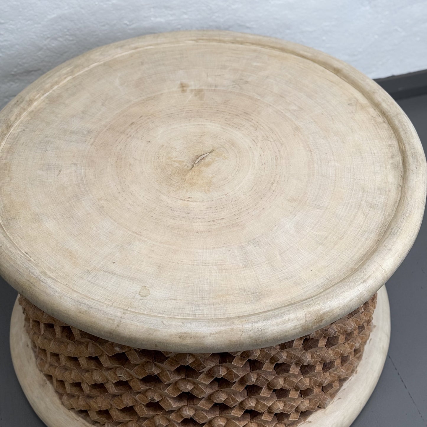 Tray Top Natural Bamileke Stool - Cameroon