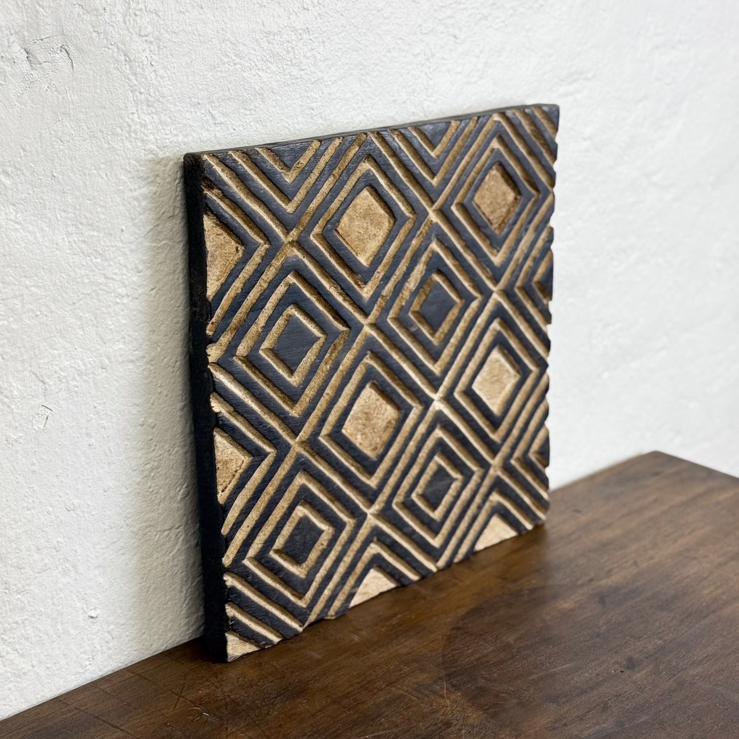 Carved Square Shield II - Cameroon