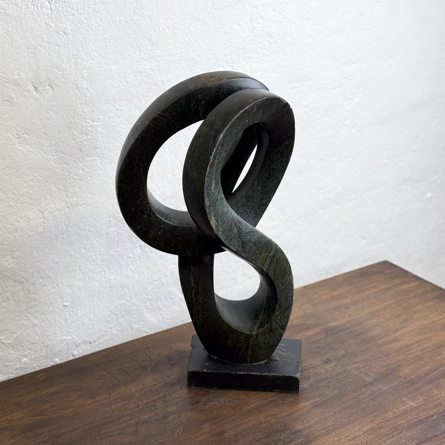 Infinity Serpentine Stone Sculpture - Zimbabwe