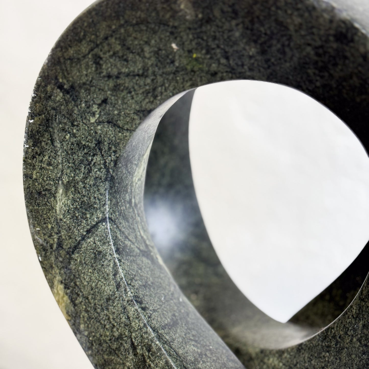 Infinity Serpentine Stone Sculpture - Zimbabwe