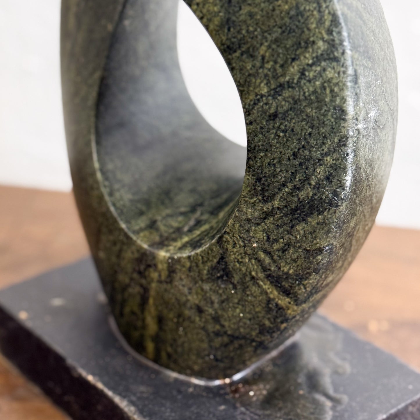 Infinity Serpentine Stone Sculpture - Zimbabwe