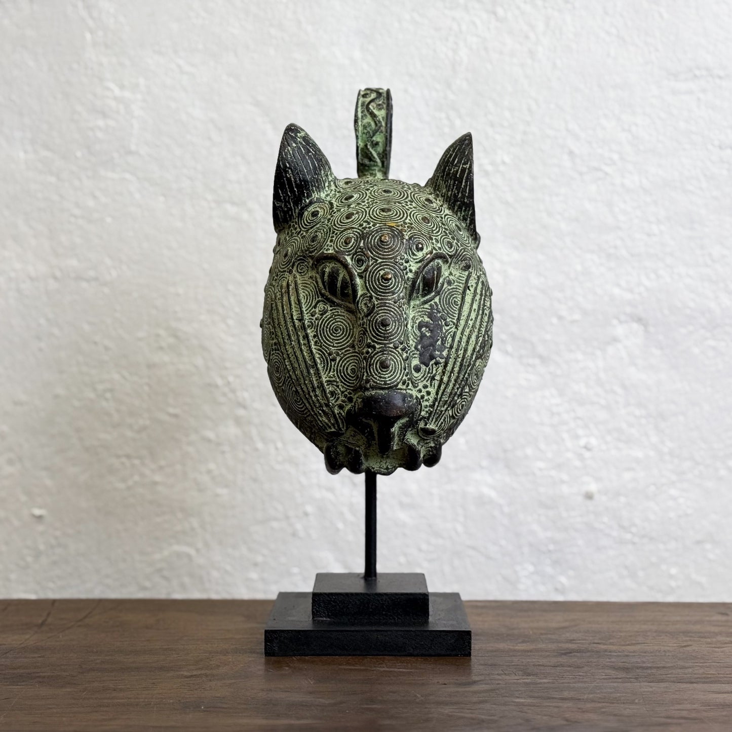 Bronze Leopard Head II - Benin
