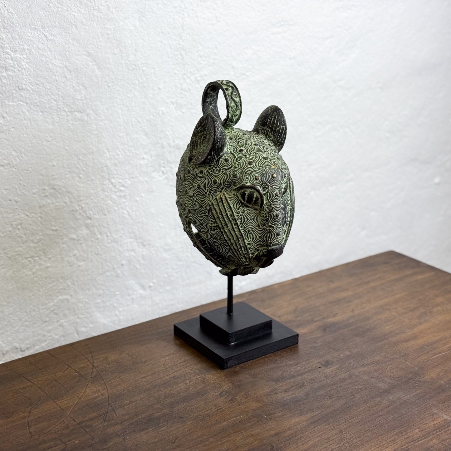 Bronze Leopard Head II - Benin