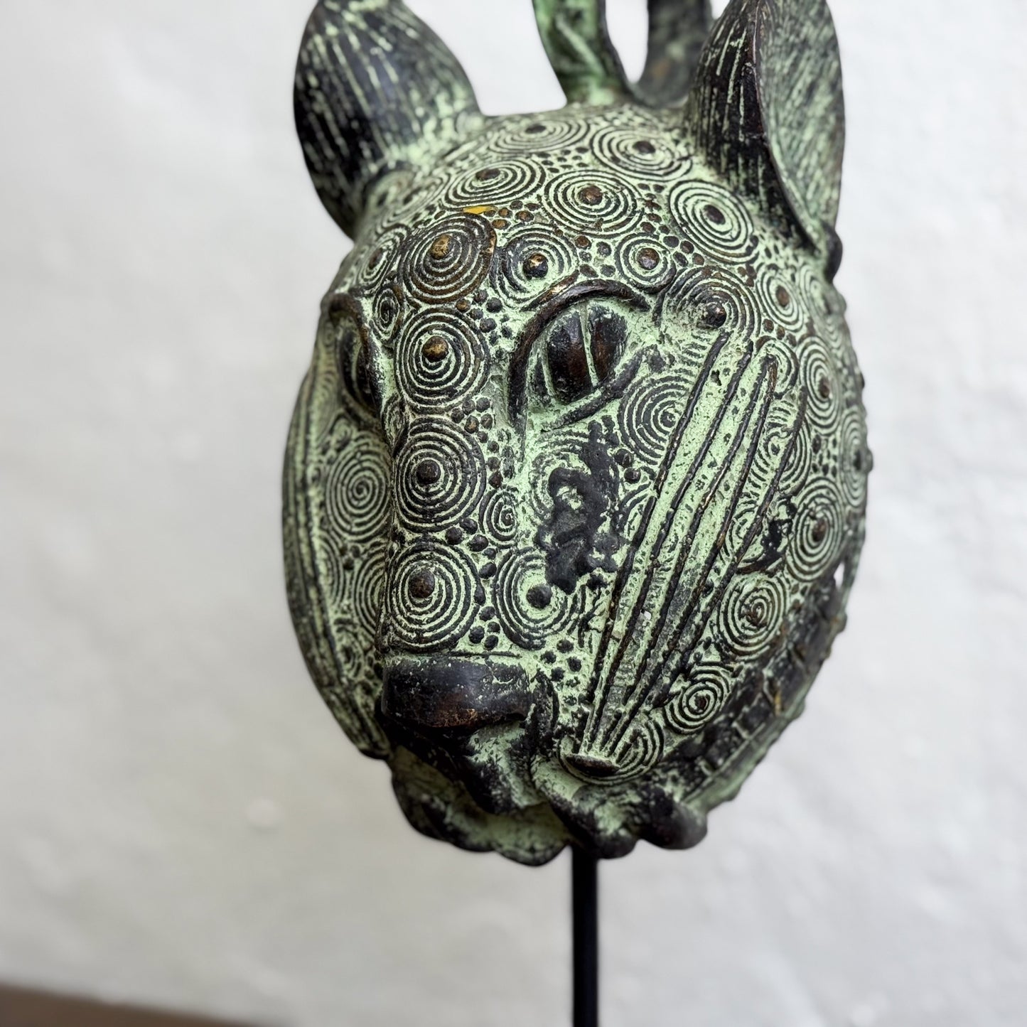 Bronze Leopard Head II - Benin
