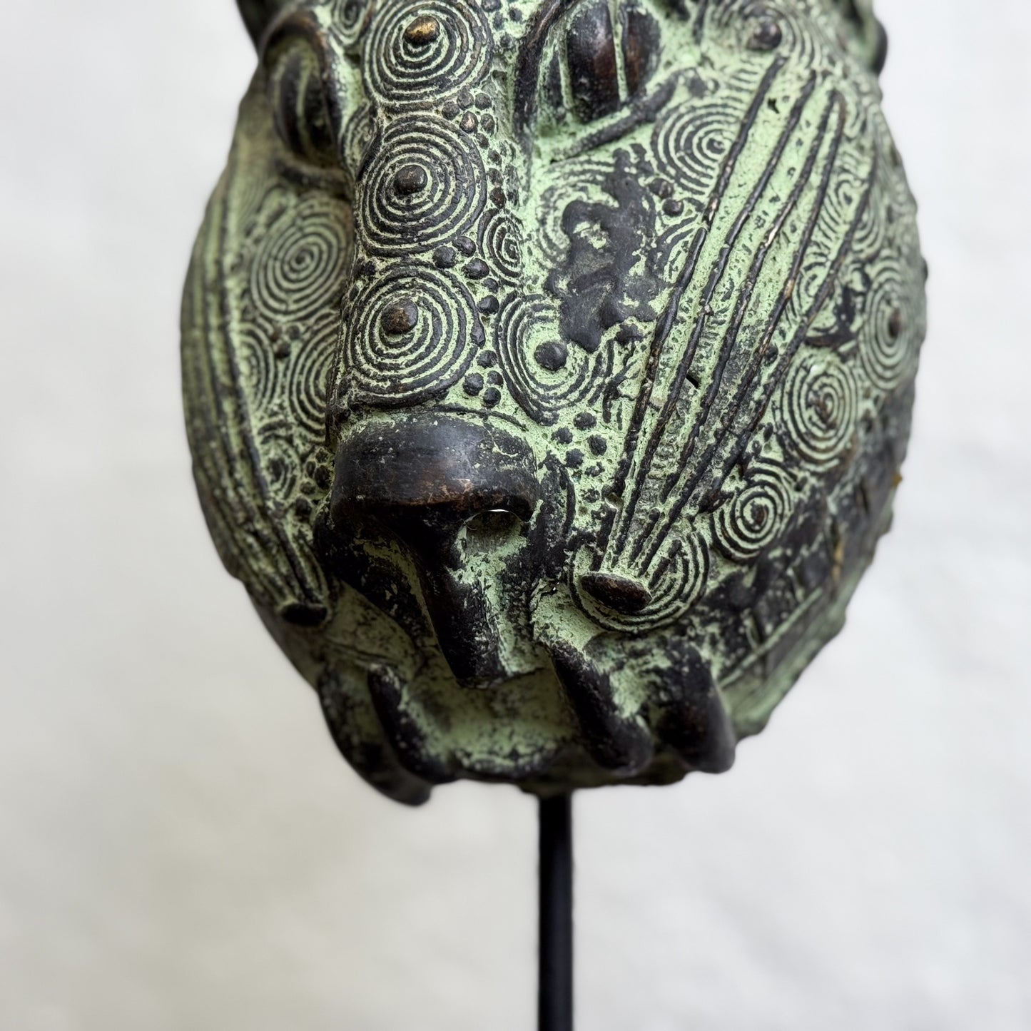 Bronze Leopard Head II - Benin