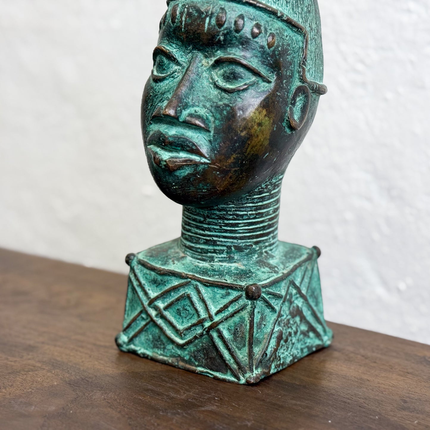 Bronze Yoruba Head - Benin