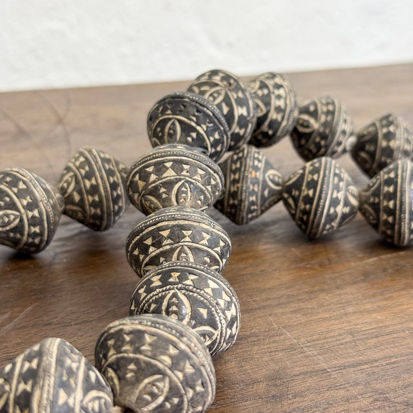 Black Dogon Clay Beads - Mali