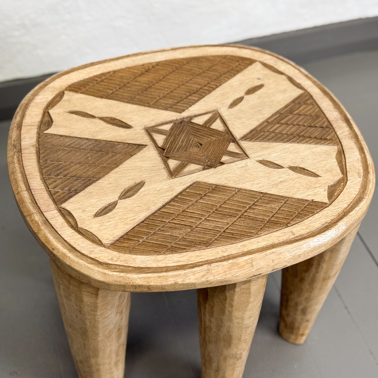 Natural Nupe Stool - Nigeria