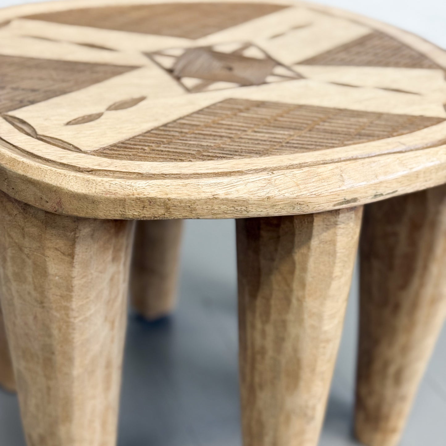 Natural Nupe Stool - Nigeria
