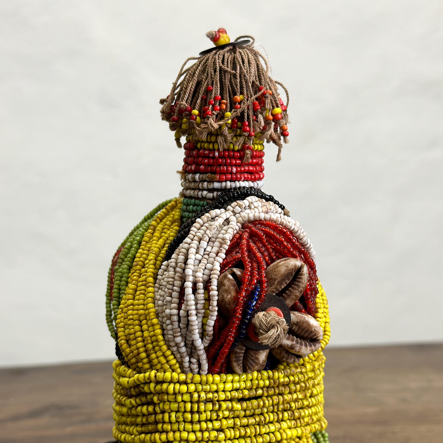 Vintage-Original-Beaded-Namji-Doll-Cameroon-Africa-African-Tribal