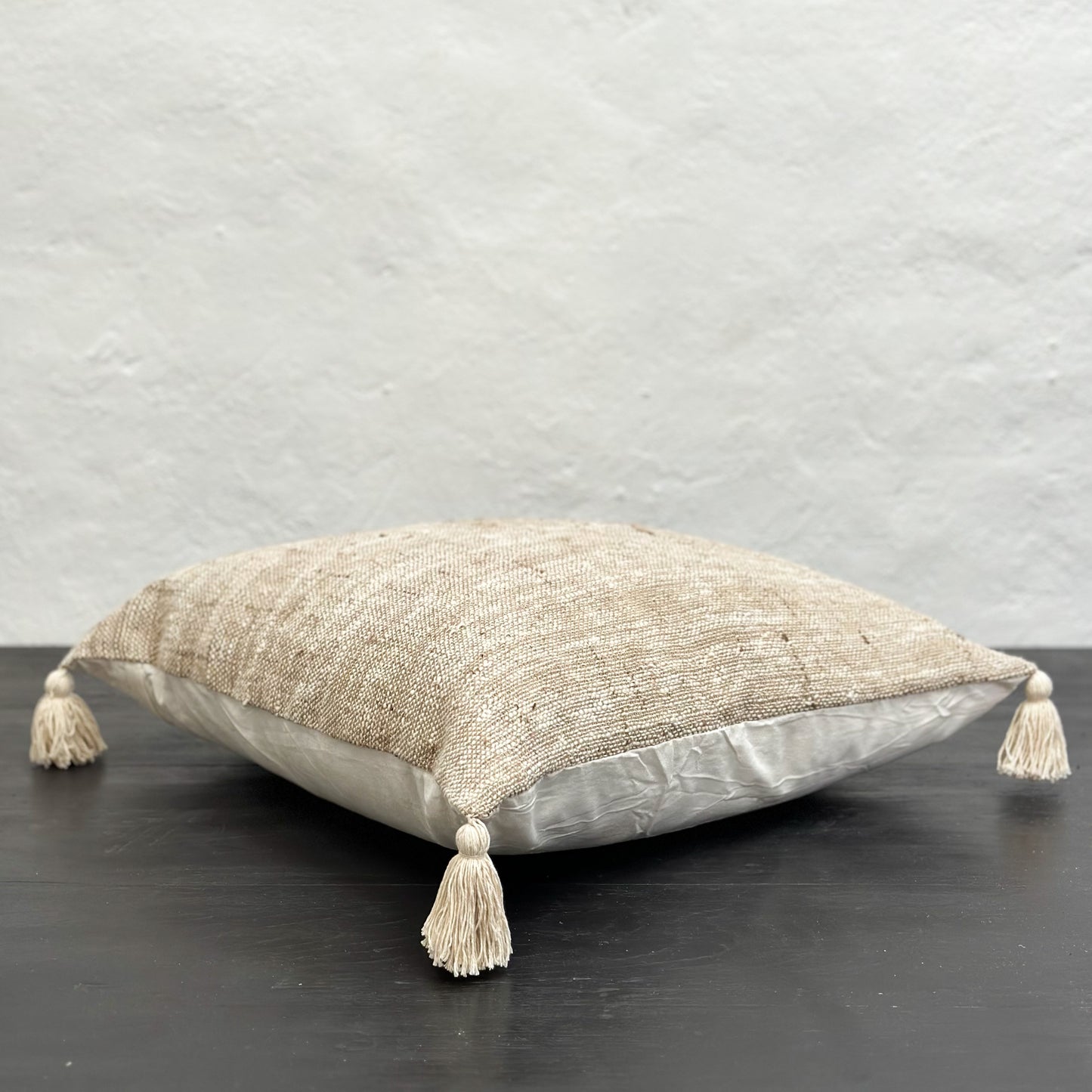 Tasseled Linen Cushion