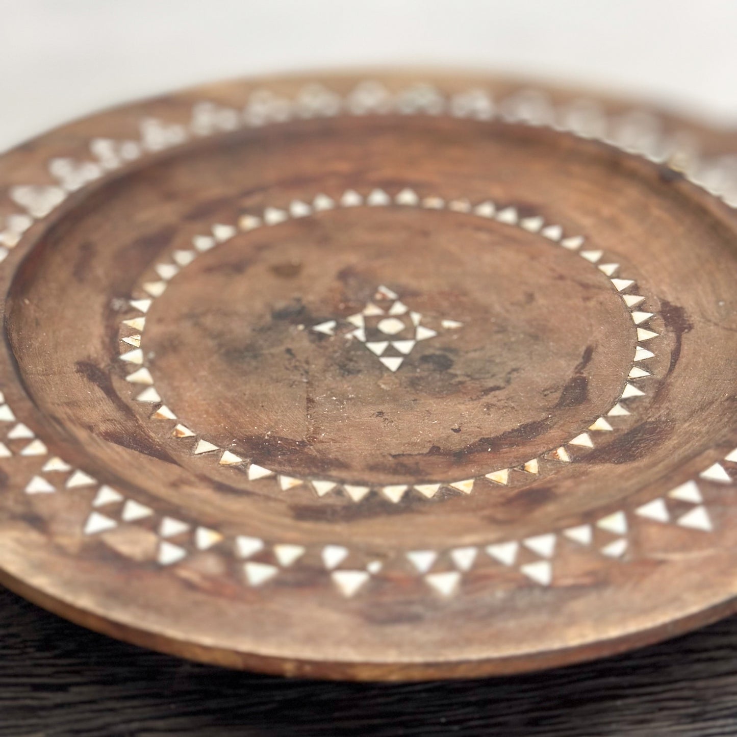 Shell Inlaid Timber Lombok Plate