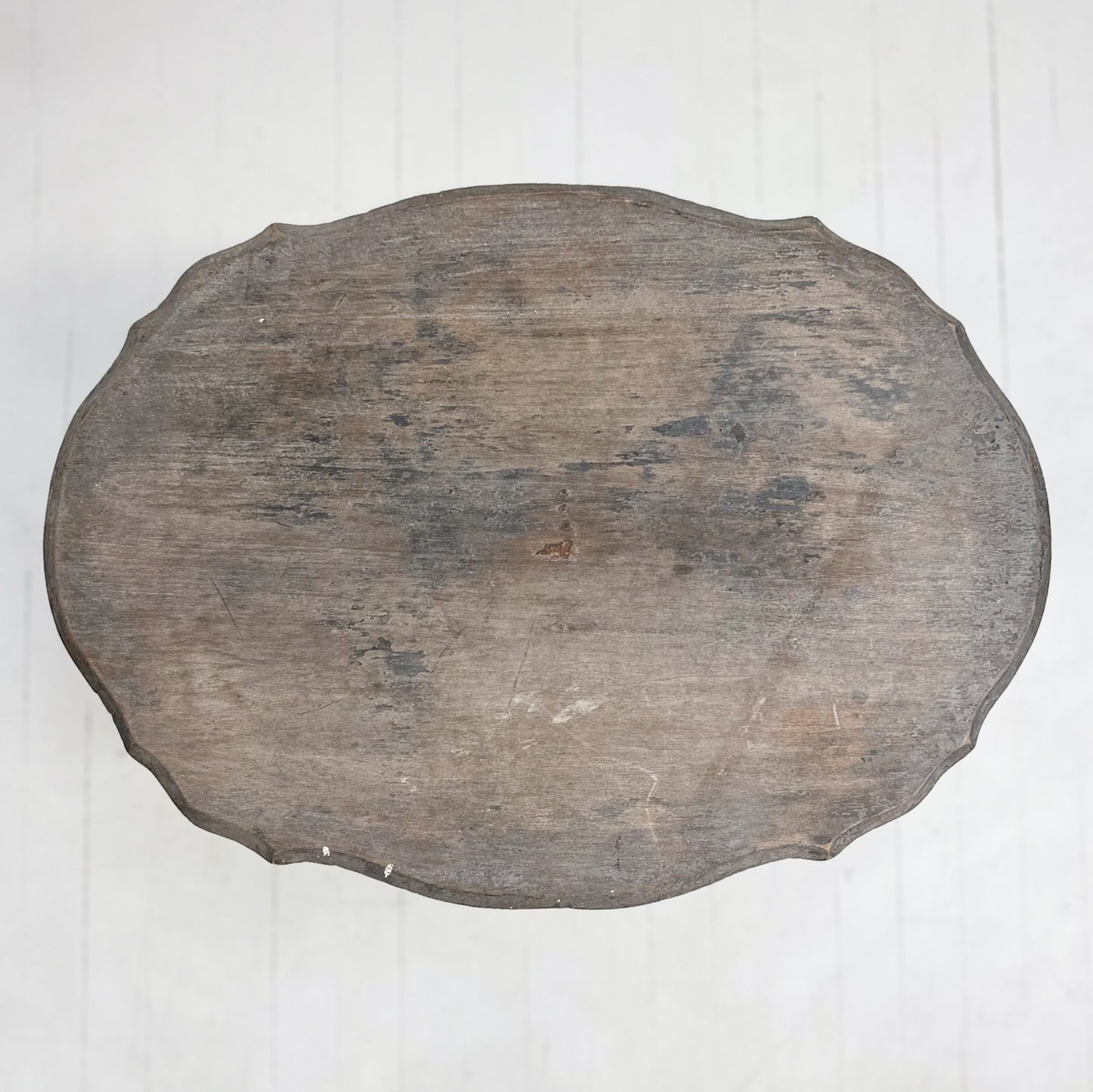 Small Rustic Vintage Pedestal Table