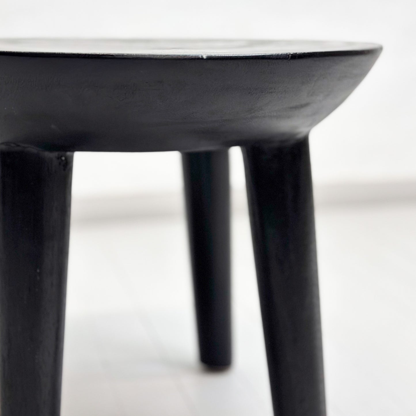 Round Solid Timber Side Table