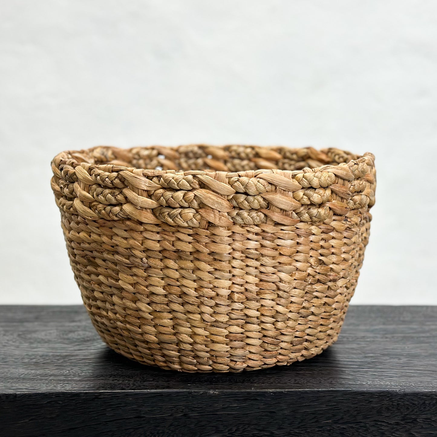 Woven Water Hyacinth Basket Bowl