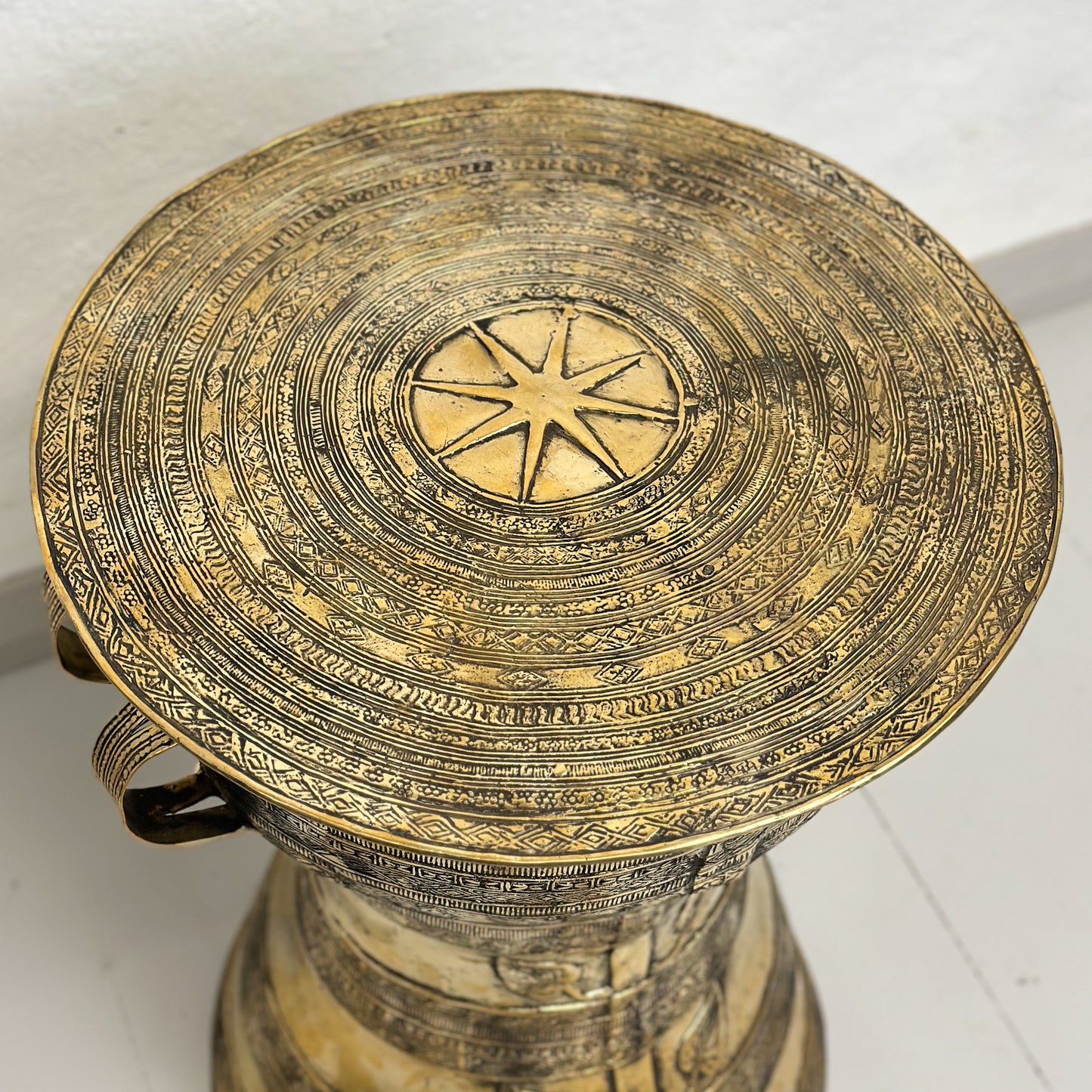 Tall Brass Rain Drum