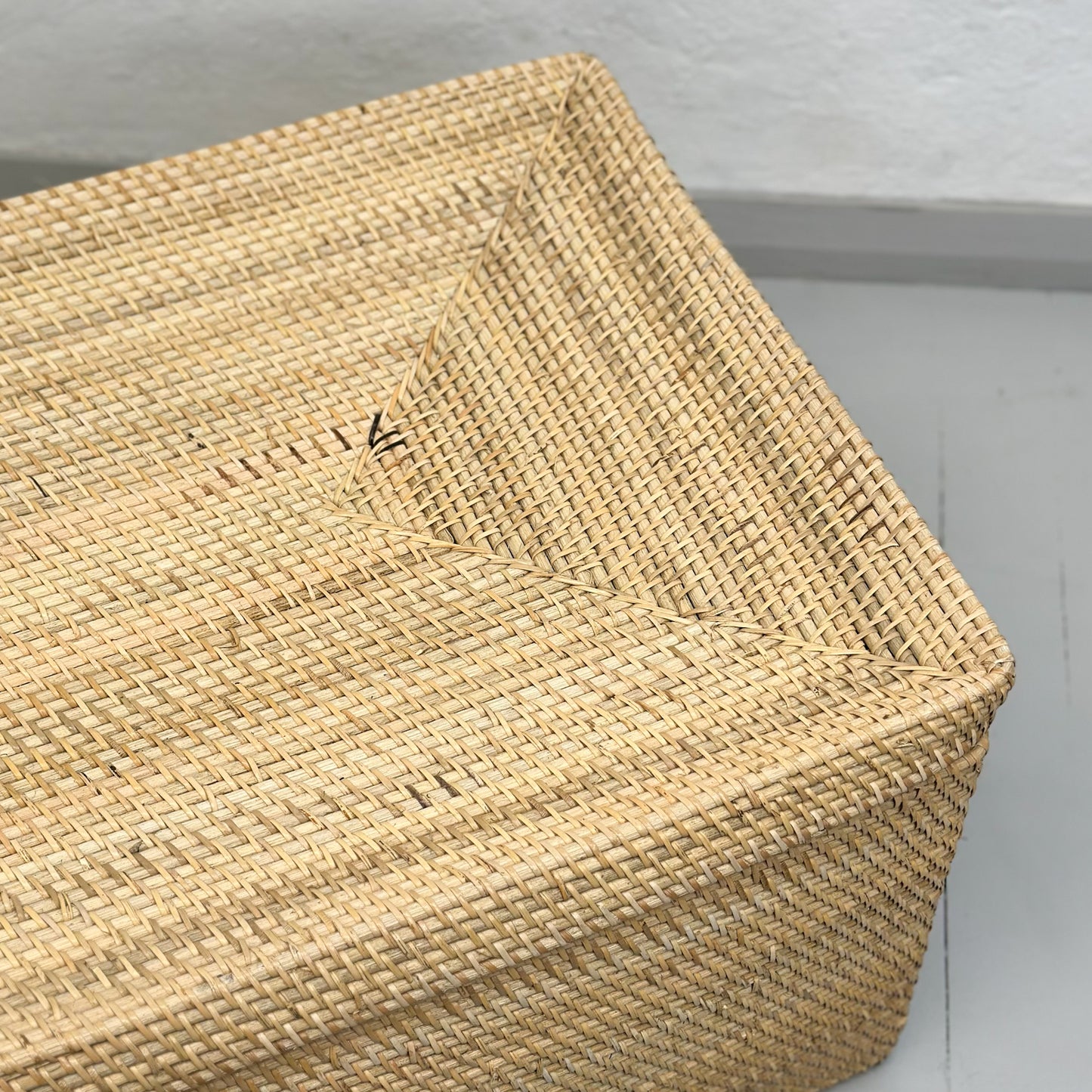 Extra Large Rattan Storage Box with Lid