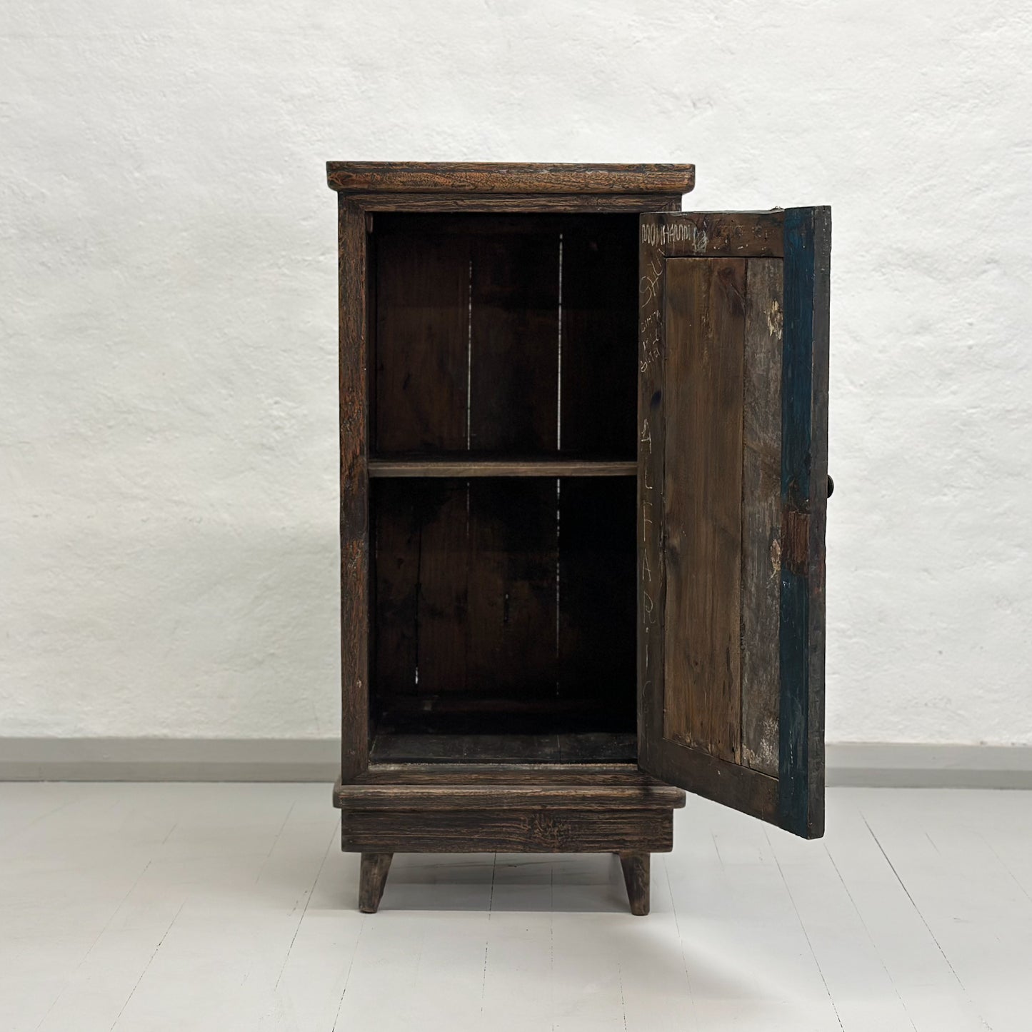 Narrow Carved Javanese Cabinet