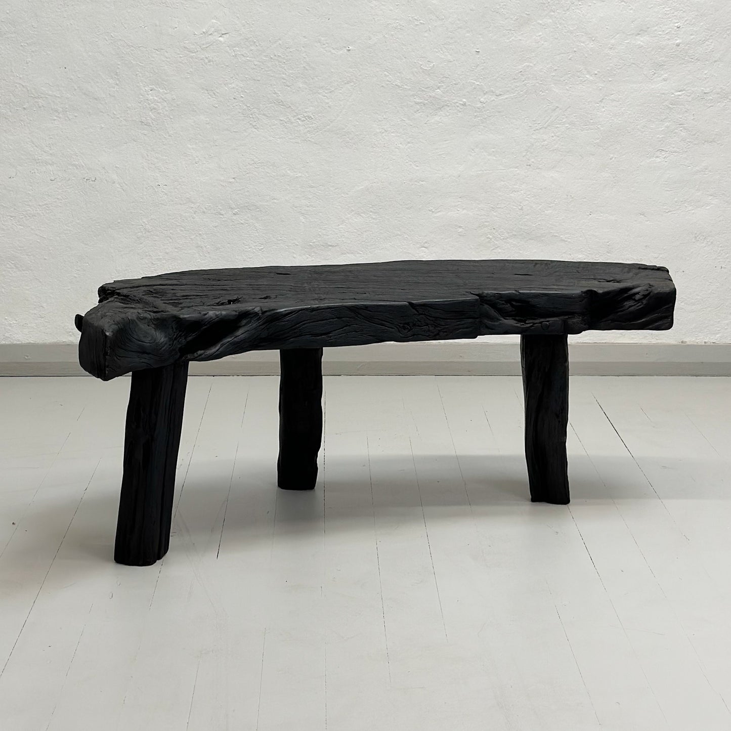 Rustic Curved 3 Legged Bench