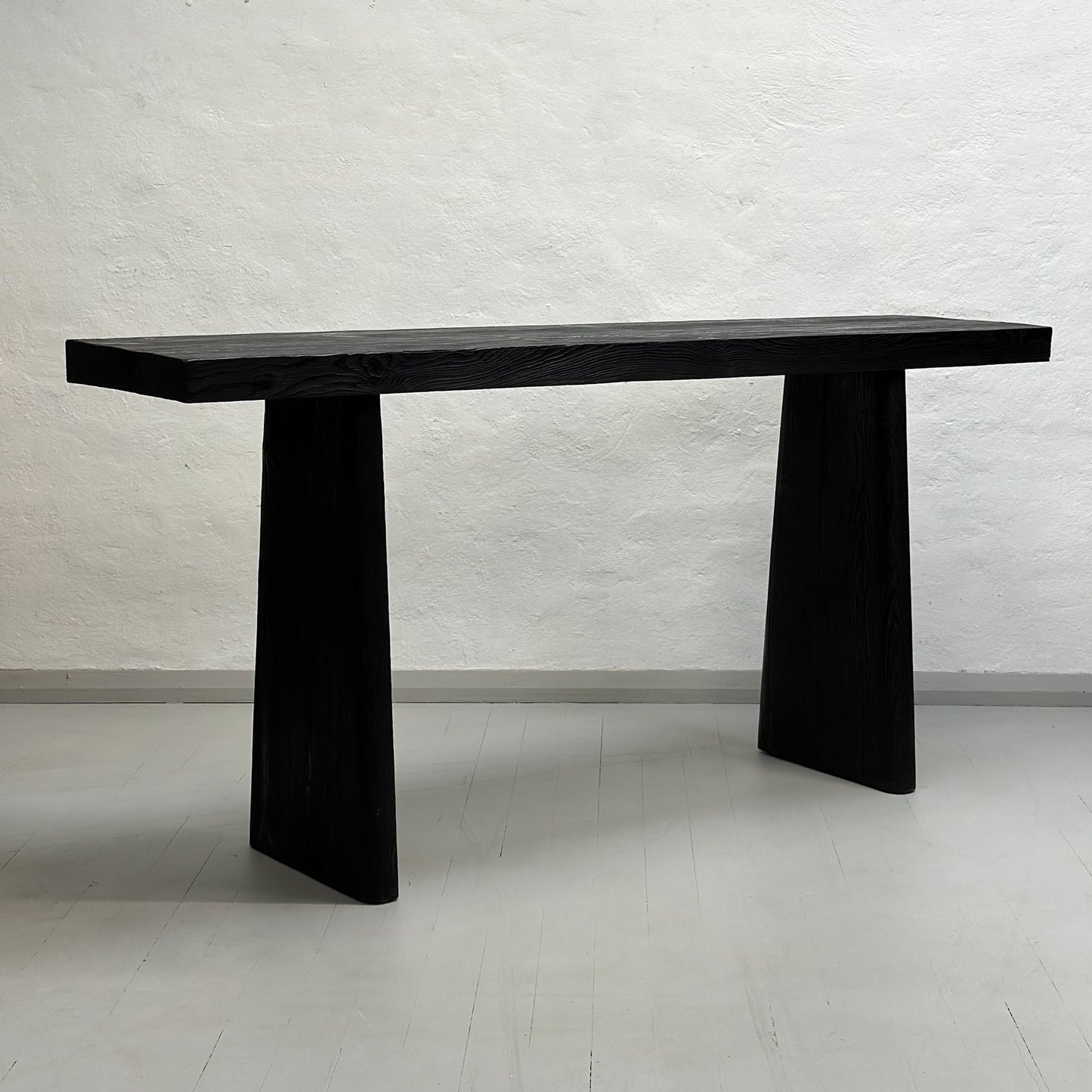 Simple Trapezium Leg Console Table