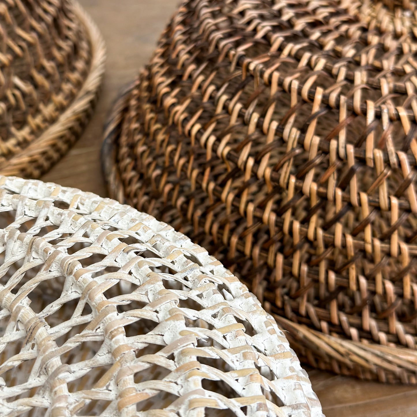 Rattan Food Cover with Tray