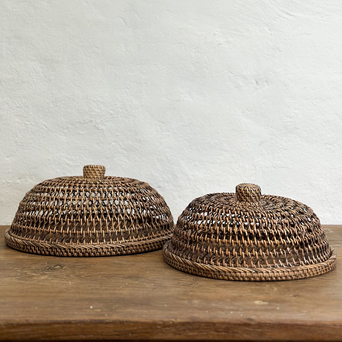 Rattan Food Cover with Tray