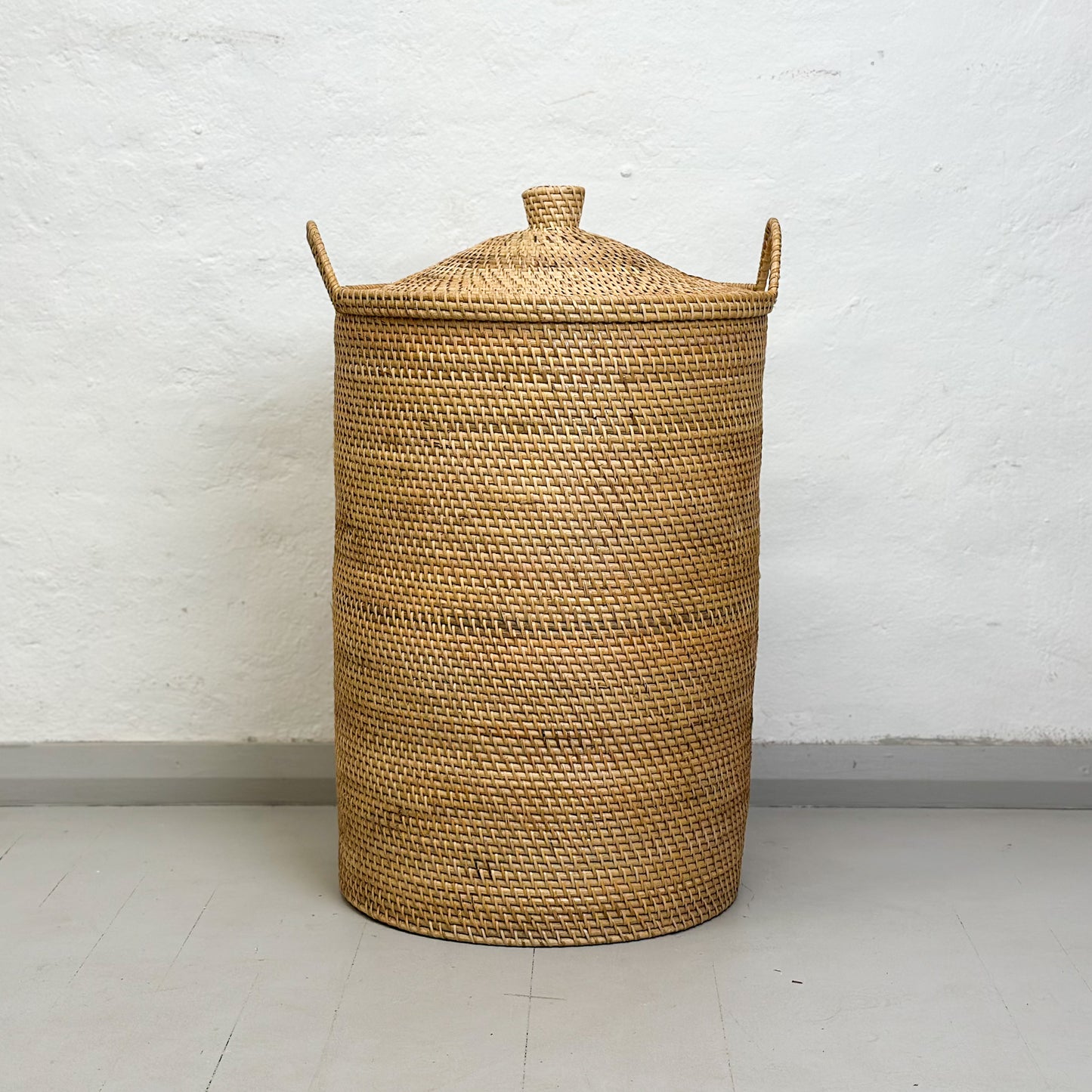 Large Rattan Laundry Hamper with Handles