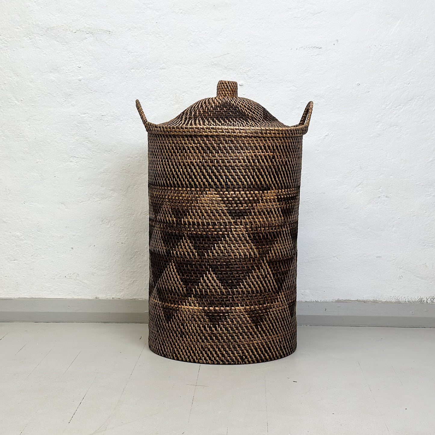 Large Rattan Laundry Hamper with Handles