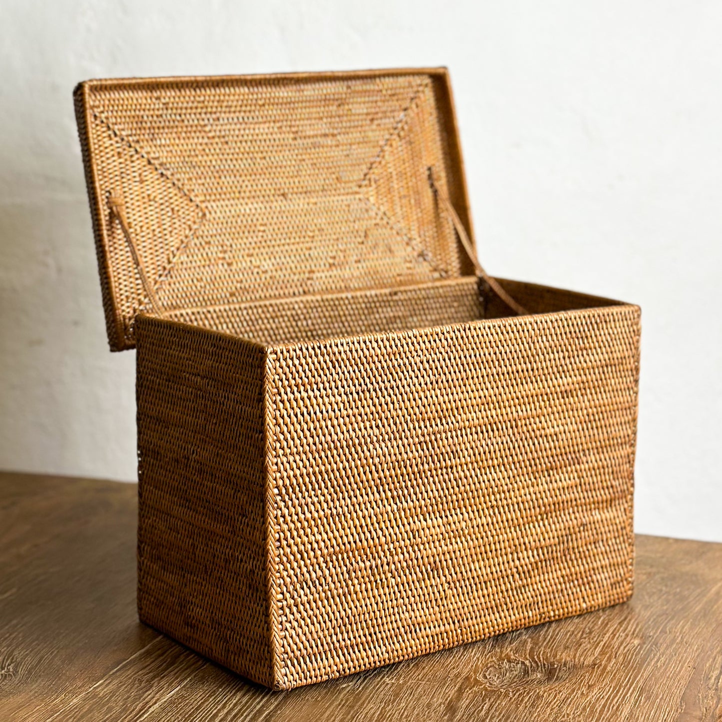 Rectangular Atta Box with Hinged Lid