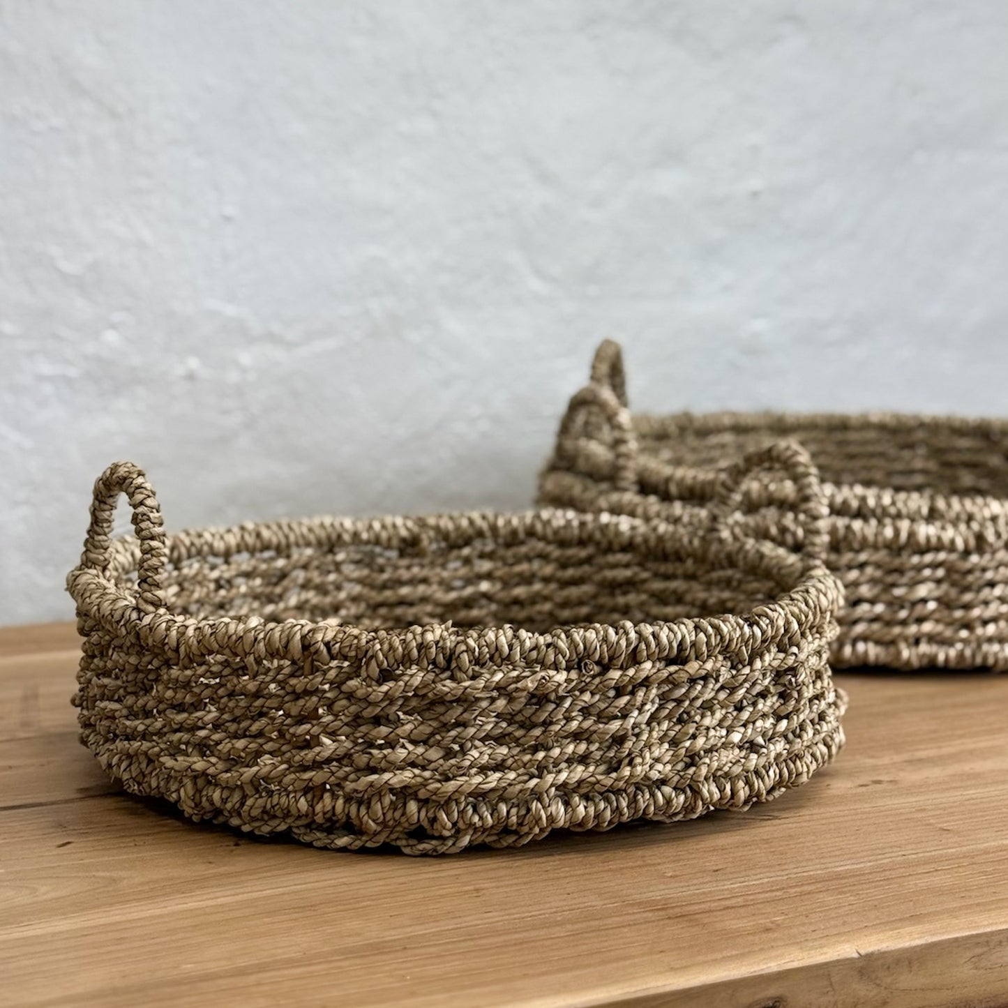 Round Seagrass Basket Tray