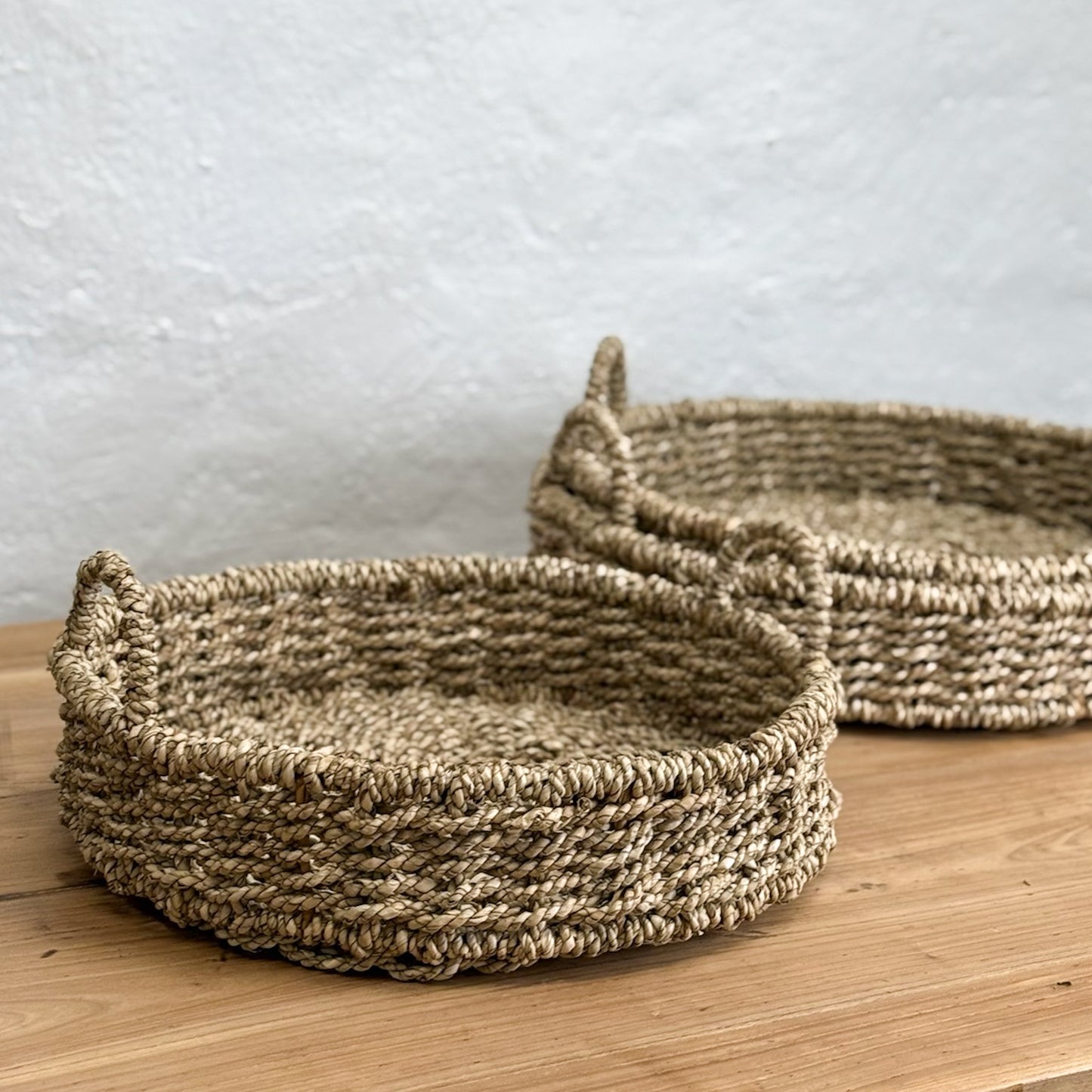 Round Seagrass Basket Tray