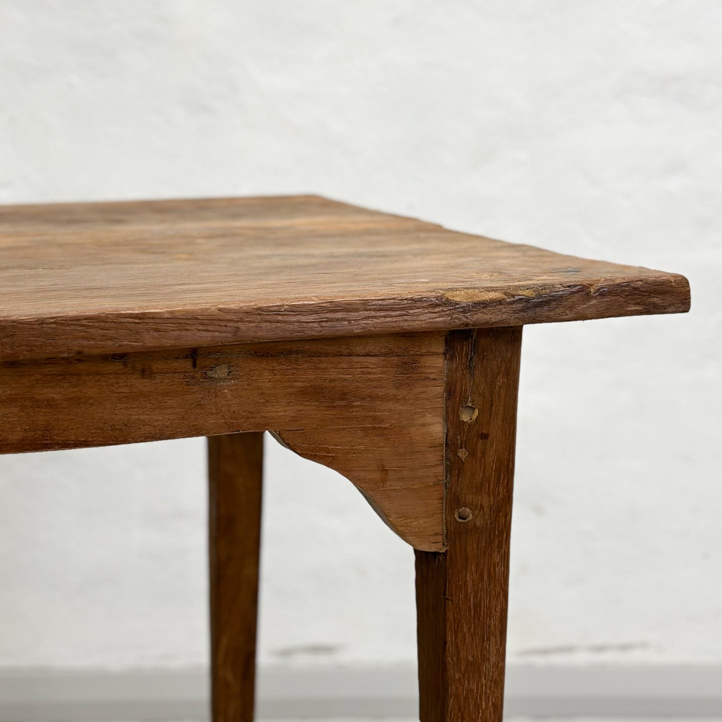 Teak Work Table with Corner Detail II