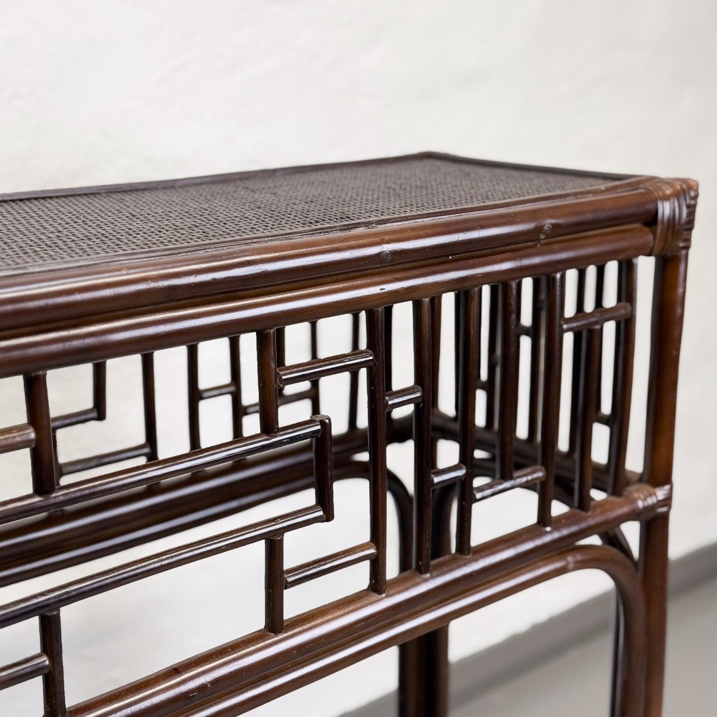 Rattan & Bamboo Console