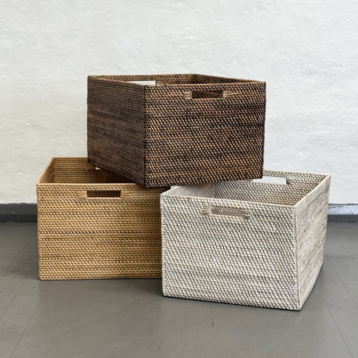 Rectangular Rattan Box Basket