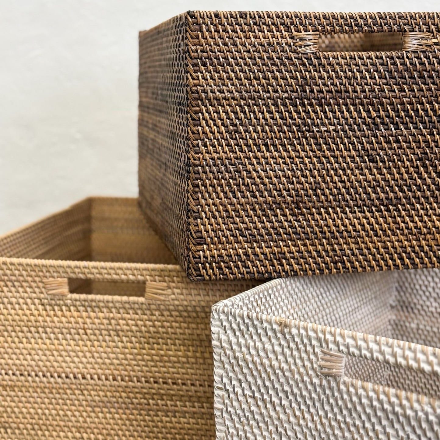 Rectangular Rattan Box Basket