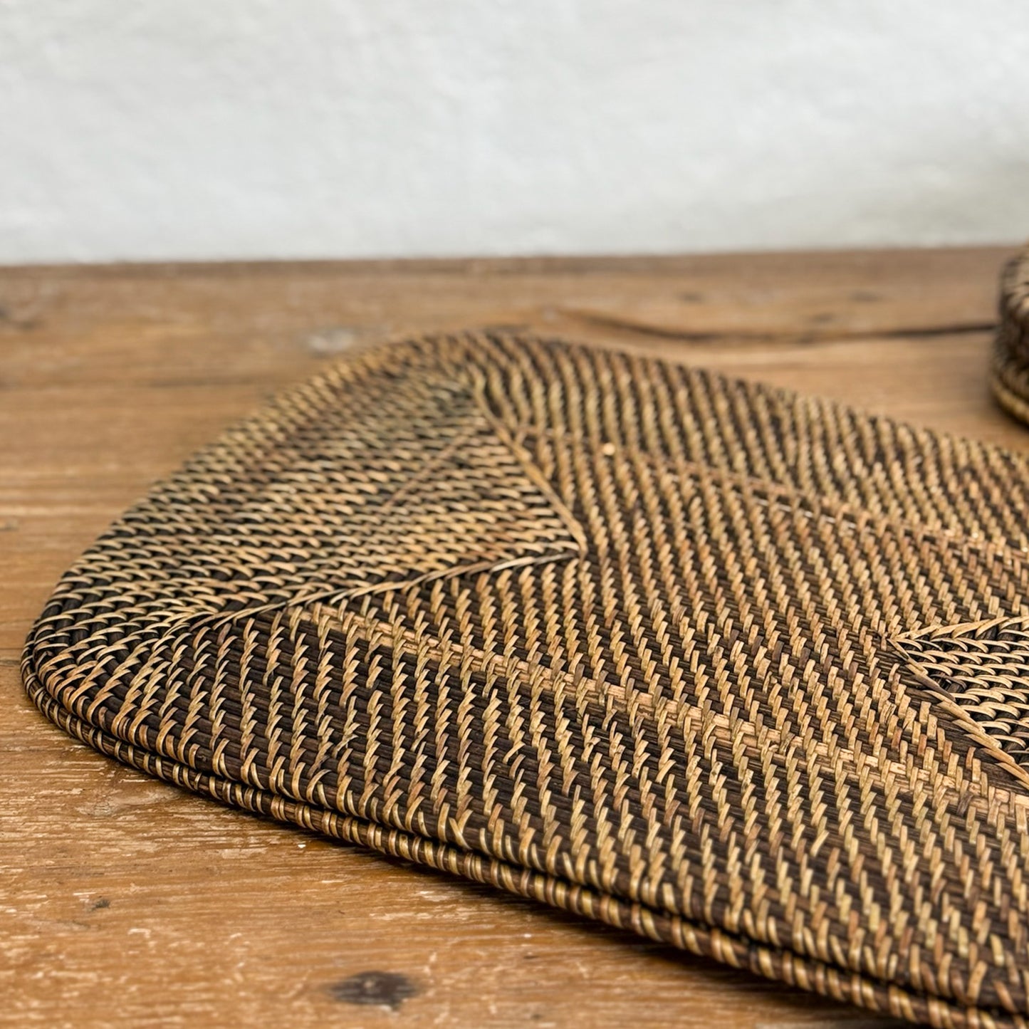 Rounded Rectangular Rattan Placemat