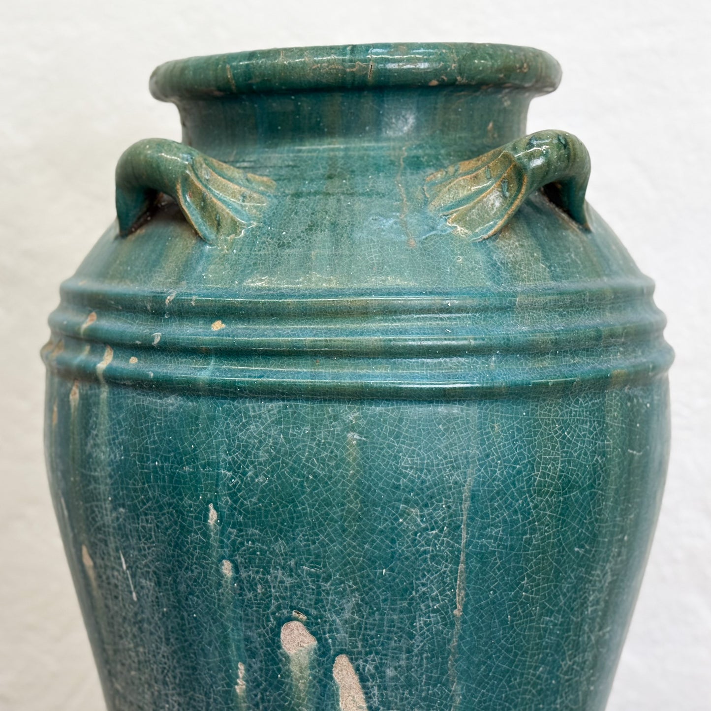 Tall Glazed Ceramic Pot