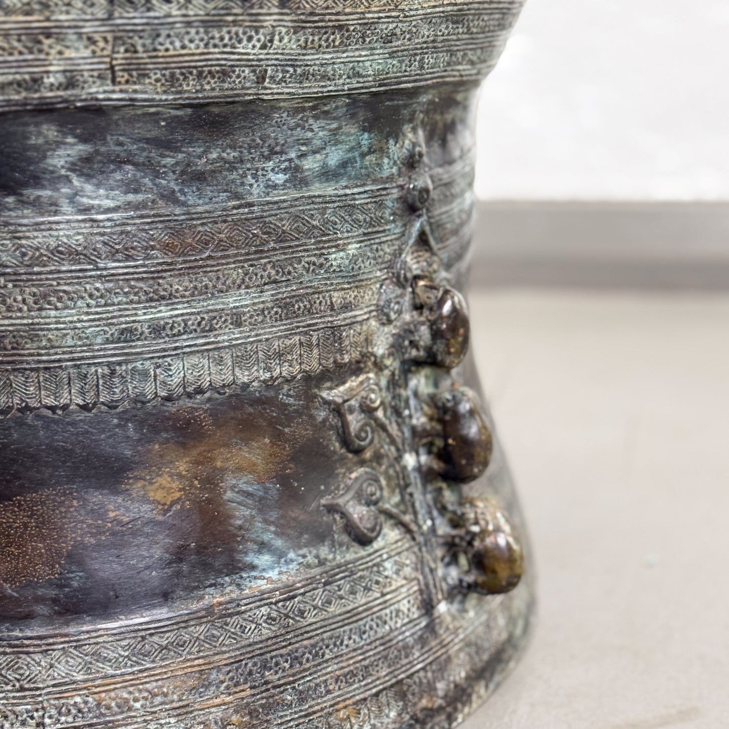 Squat Bronze Drum